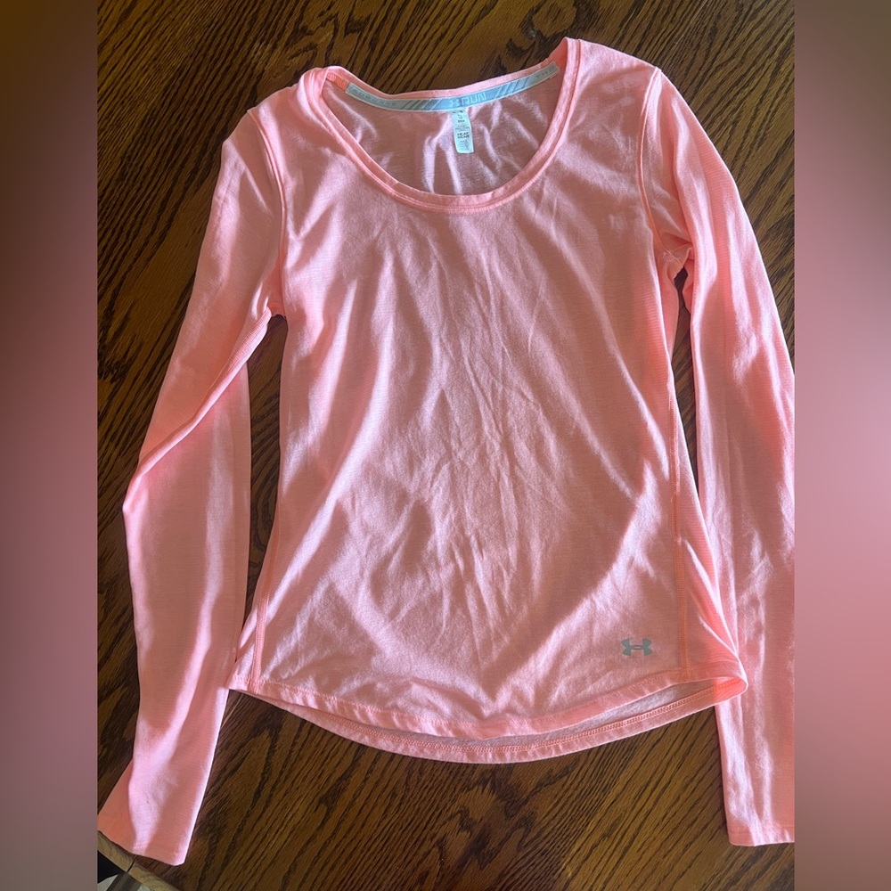 Under Armour Kids Pink Long Sleeve Shirt